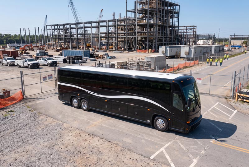 Construction Site Shuttle Bus Rentals in Coppell, TX